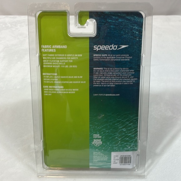 Speedo Fabric Armbands Floatation Device Learning Kids 2-12 NIP - Picture 3 of 6